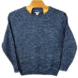 Carbon 2 Cobalt Mens Blue Crew Neck Long Sleeve Heavyweight Knit Sweater‎ XXL